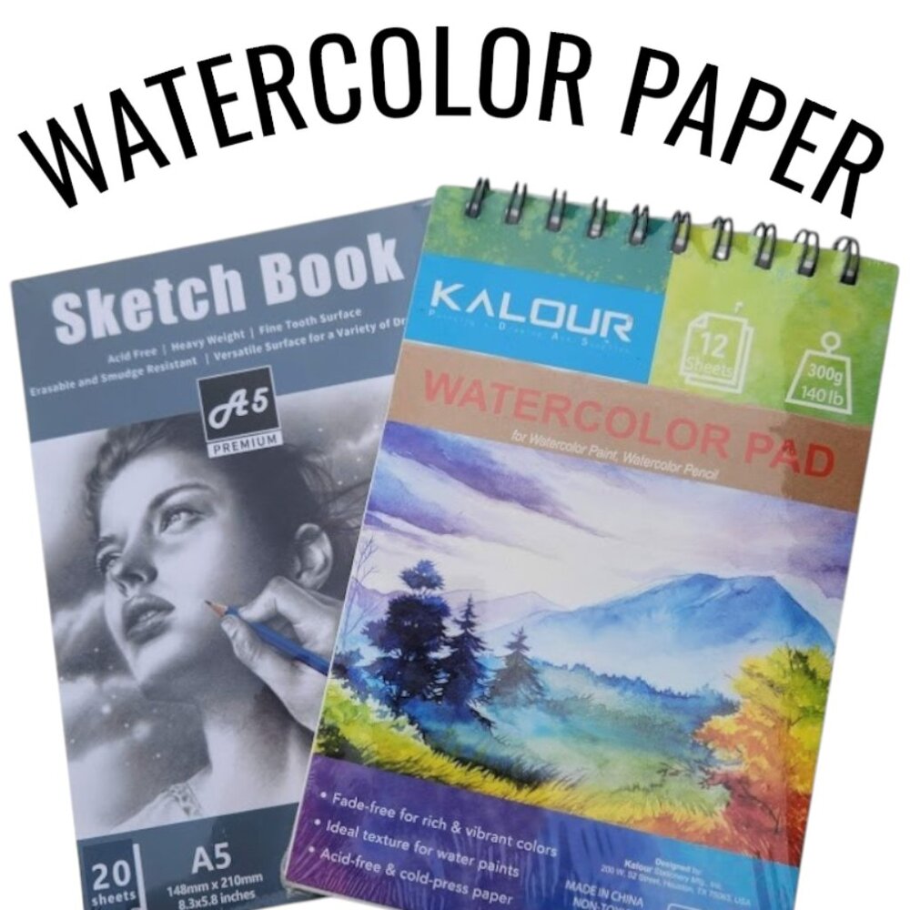 NEW Art Supplies Craft Paper Bundle School Supplies Watercolor Paper Sketch Book